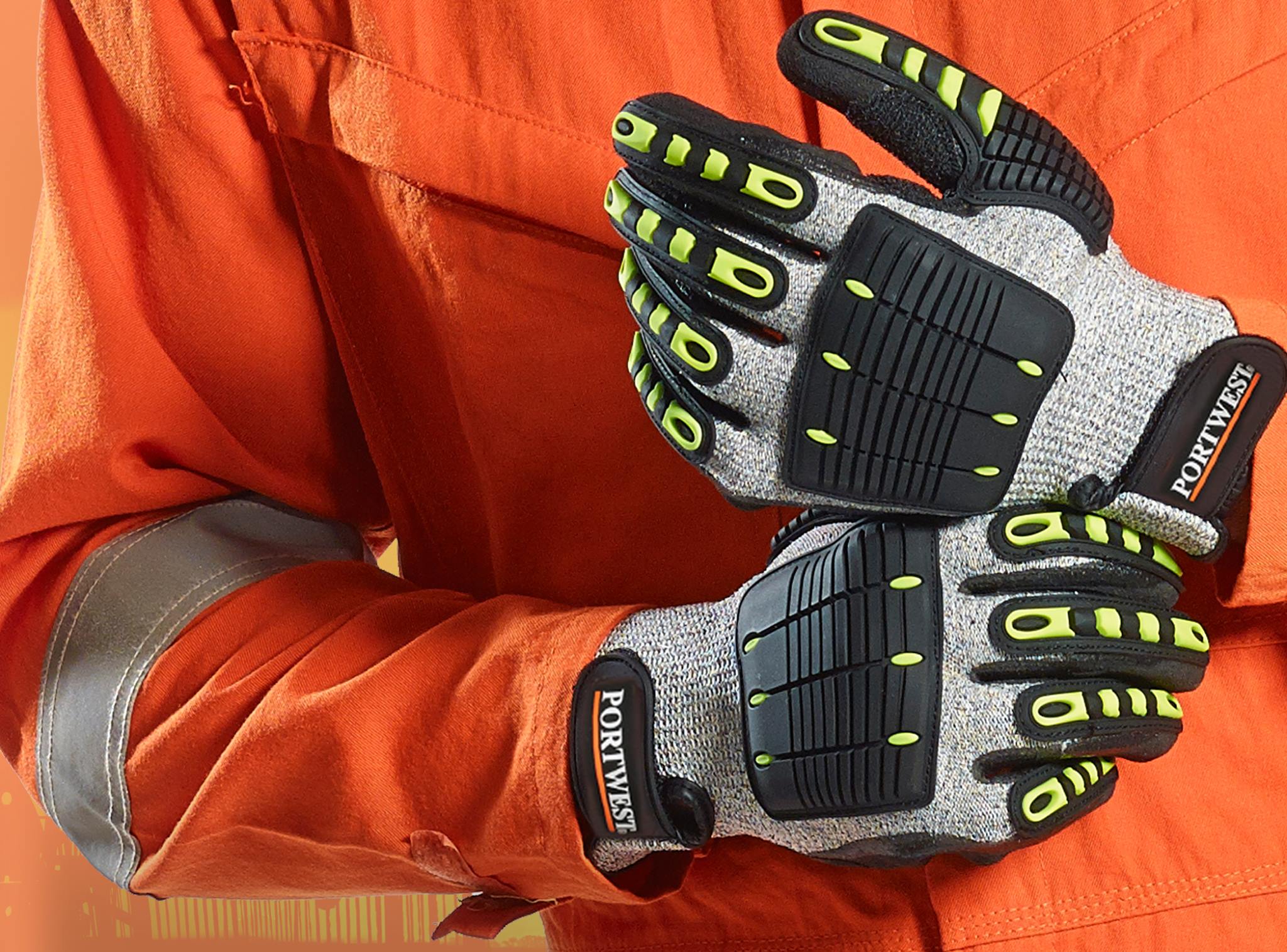 A745 Portwest® Anti Impact Cut Resistant Work Gloves